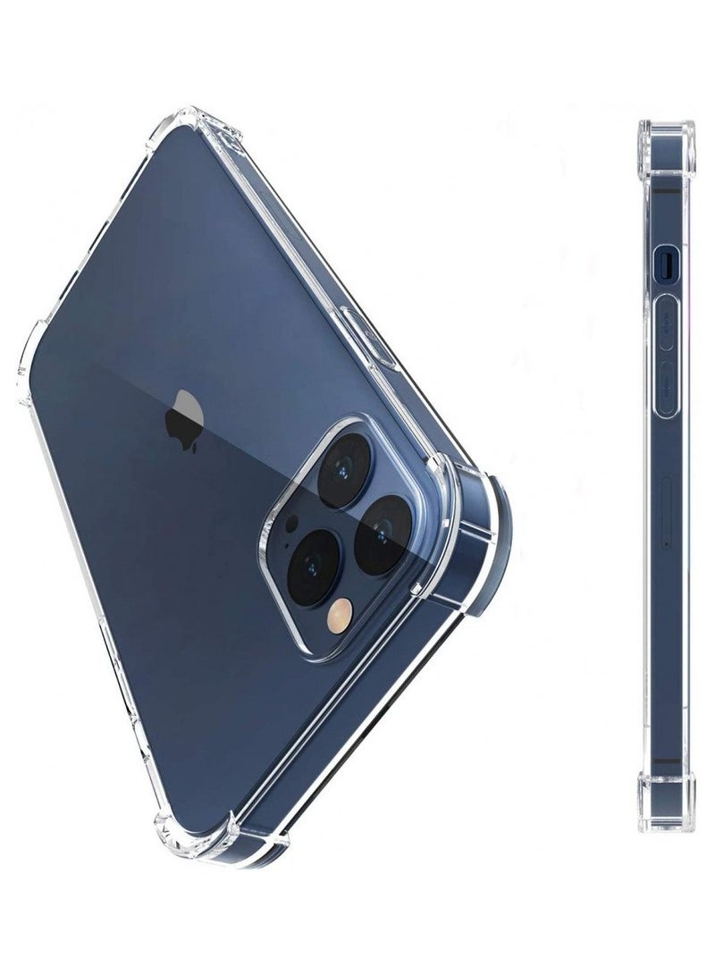 فواتير غطاء حماية مرن من TPU لهاتف iPhone 12 Pro – غطاء شفاف ناعم مع زوايا معززة مضادة للصدمات - Image 2