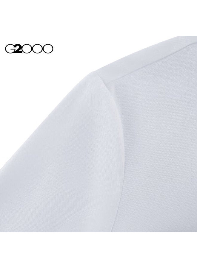G2000 Autumn And Winter Mall-matching Cotton Blend Versatile Long-sleeve Shirt, White, Size 36 - Image 4