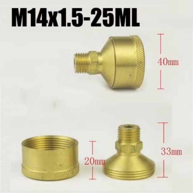 مرطب زيت بكأس زيت نحاسي مقاس M14x1.5، سعة 25 مل - Image 2