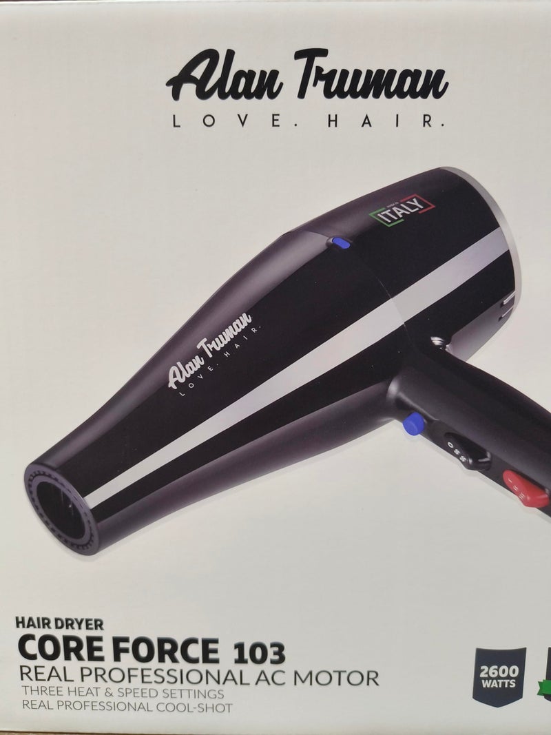 Alan Truman Core force 103 2600 Watts AC Motor Professional Hair Dryer (Black) - Image 2