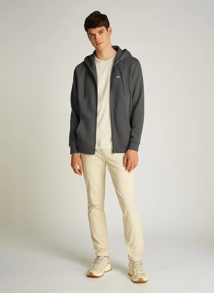 تومي جينز Logo Graphic Zip Through Hoodie