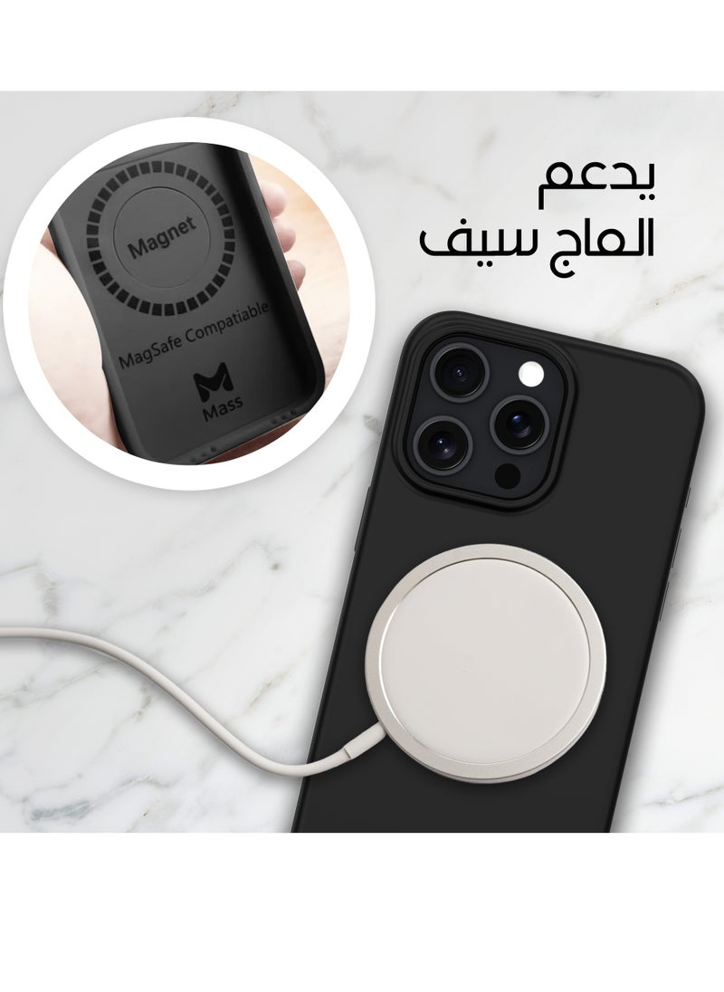 ماس - كفر ماس ايفون 16برو ماكس إنڤينيت ماج سيف 6 في 1 أسود - Image 1
