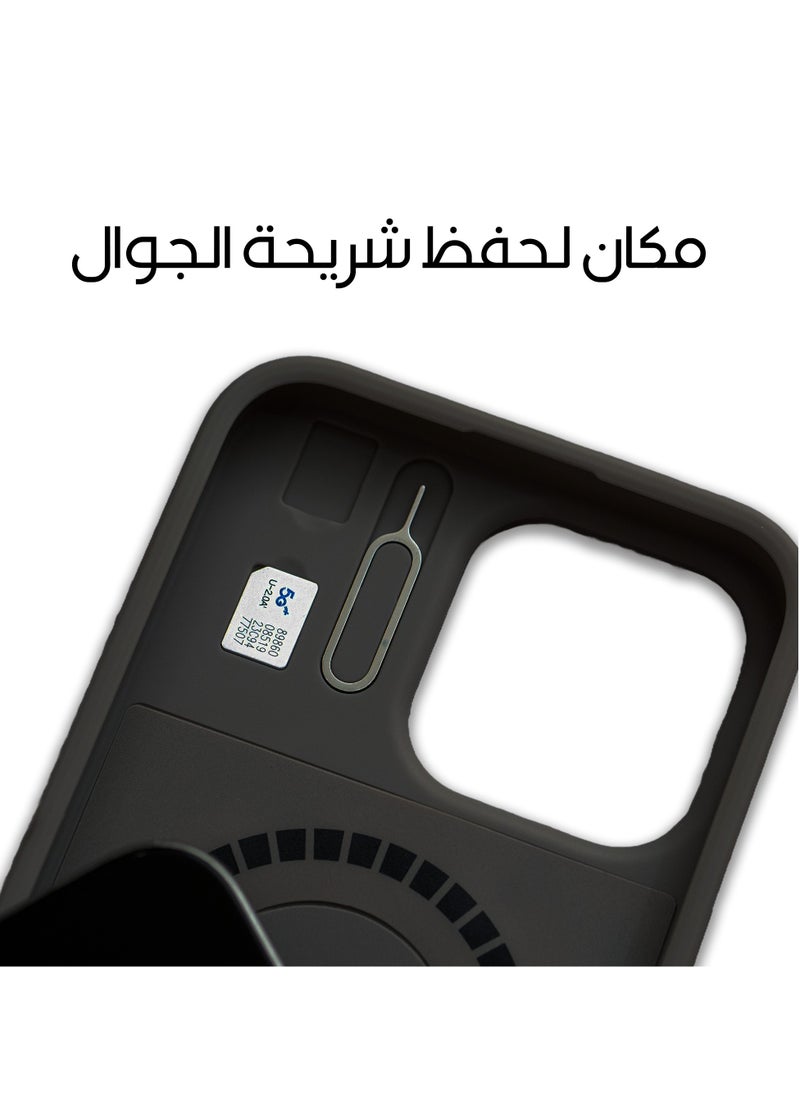 ماس - كفر ماس ايفون 16برو ماكس إنڤينيت ماج سيف 6 في 1 أسود - Image 1