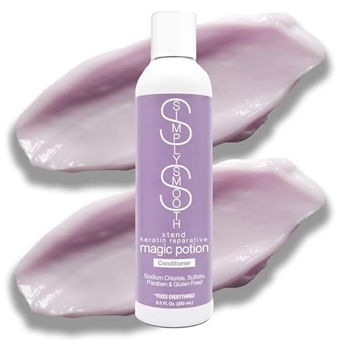 SIMPLY SMOOTH Xtend Keratin Magic Potion Conditioner Daily Conditioner Restore & Repair Dry, Damaged, Depleted Hair Hydrate & Create Soft, Healthy Hair For All Hair Types 8.5 Fl Oz - Image 1