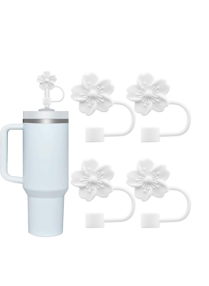 Generic - 4Stanley straw caps, reusable dustproof silicone straw caps suitable for Stanley cups - Image 1