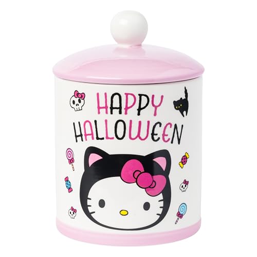Silver Buffalo Sanrio Hello Kitty Halloween Ceramic Cookie Jar 64 Ounces - Image 1