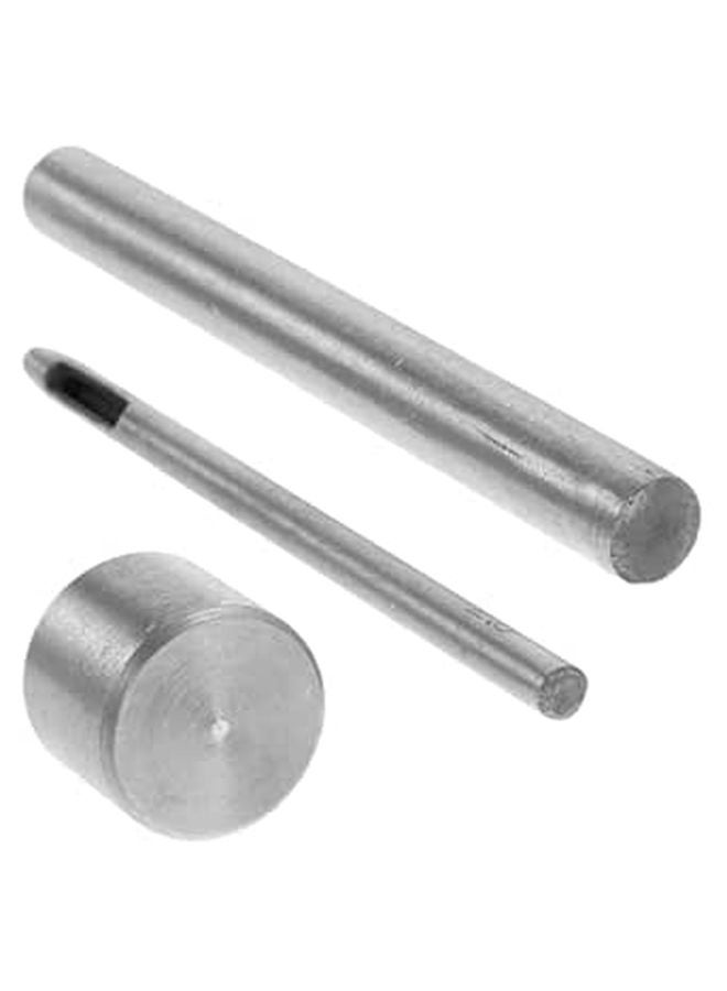 Kisangel Steel Grommet Setter Eyelet Punch Tool with Base for Fabric Curtain Handbag DIY 3pcs - Image 1