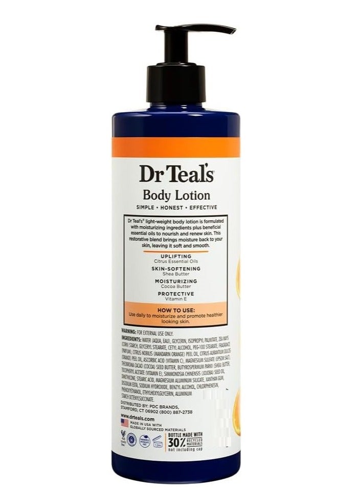 دكتور تيل لوشن للجسم مرطب ومشرق، برائحة الحمضيات والزيوت العطرية، يحتوي على فيتامين سي 532 مل - Image 3