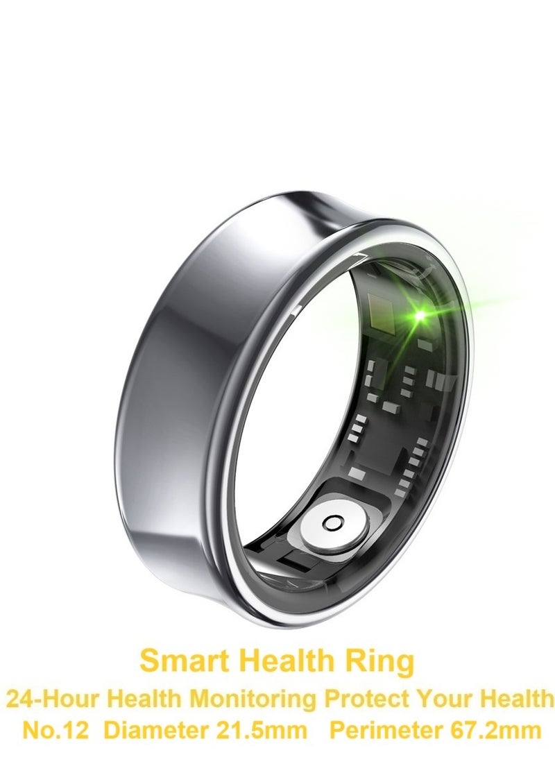 general Smart Ring SR05 for Heart Rate BlodOxygen Sleep Monitoring all Weather Motion Calculation 24-hour Health Monitoring Protect Your Health Grey No.22 - Image 1