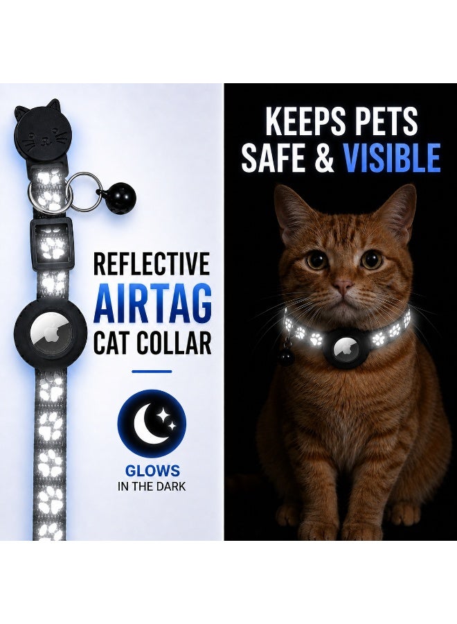 Wildkind AirTag Cat Collar Breakaway – Reflective Safety Collar – Set of 2 - Image 5