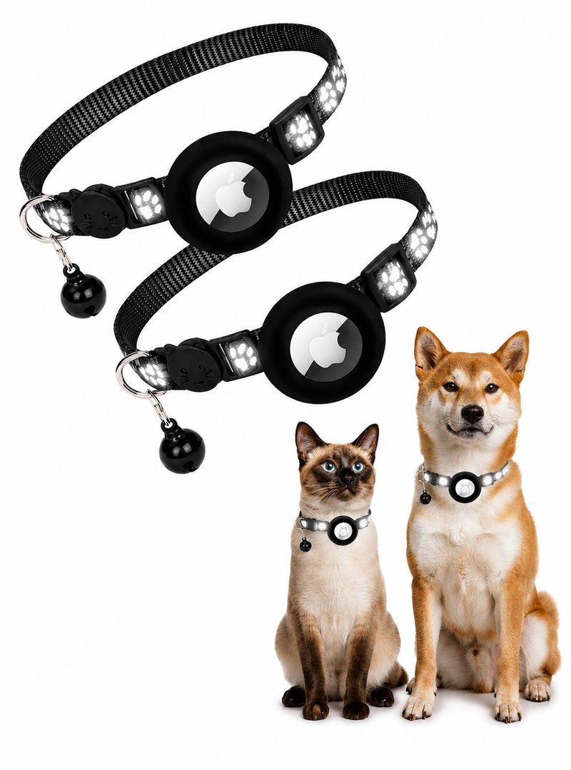 Wildkind AirTag Cat Collar Breakaway – Reflective Safety Collar – Set of 2 - Image 1