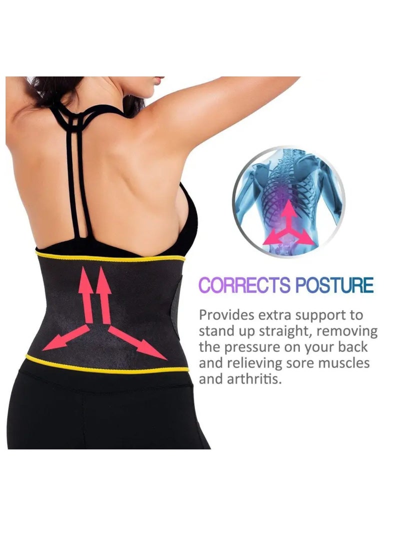 Spall Sweat Waist Trimmer For Women And Men - Sweat Band Waist Trainer For High-Intensity Training & Workouts - Image 3