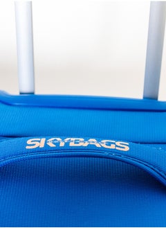 Skybags Vanguard Checked- 28 Inch Luggage with Anti Theft Zipper | TSA Lock| Smooth Dual Wheels| Wet Pouch for toiletries| Large| Blue  - Image 5