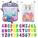 Comfylife Baby Bath Toy Organizer Shark 36 Bath Letters Numbers Extra Bath Toy Storage Net 10 Strong Hooks Great Bath Net for Kids Cute Bathtub Toy Organizer and BathShower Caddy Solution - Image 2