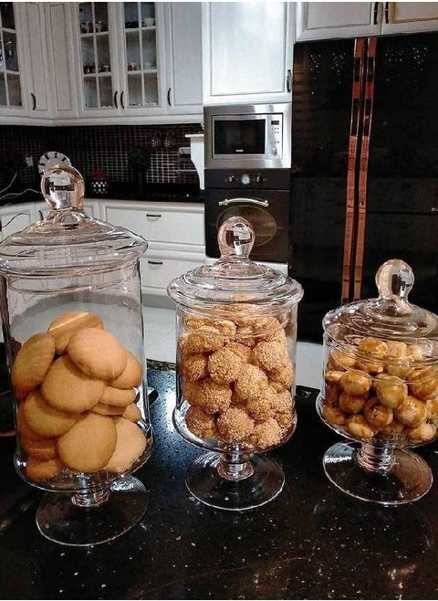 Glass candy cover 3pcs