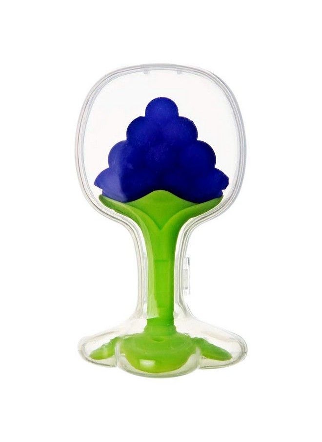 The Little Lookers Infant Baby Squeezy Food Grade Silicone Bottle Feeder & Fruit Shape Silicone Teether With Fruit Pacifier (Squeezy Feeder 'Blue' + Pacifier 'Blue' + Teether 'Grapes') (Pack Of 3)  - Image 4