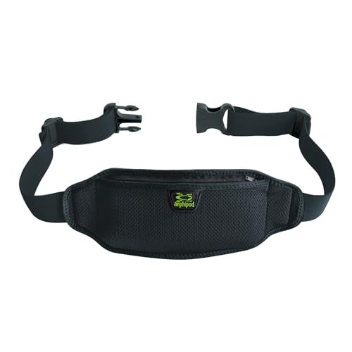 Amphipod AirFlow Lite Waistpack, Minimalist Runners Storage Fanny Waist Pack for Running, Jogging & Walking, Men & Women - Black - L - Image 1