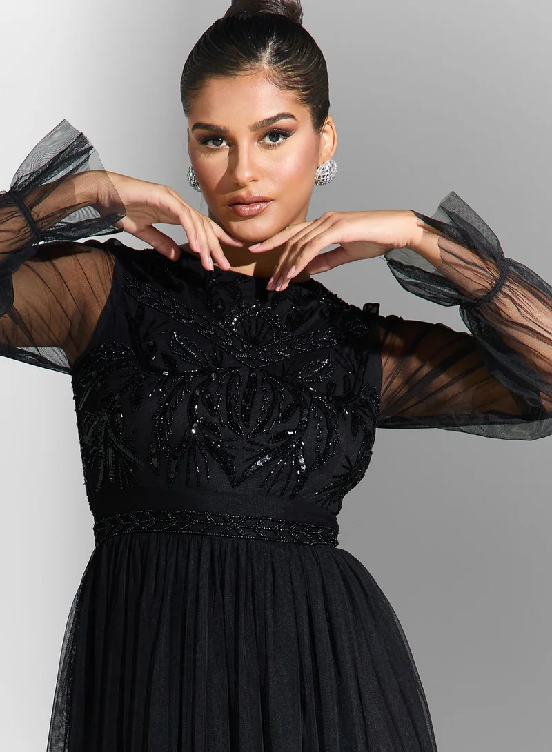 Namshi x Embellished Bodice Dress