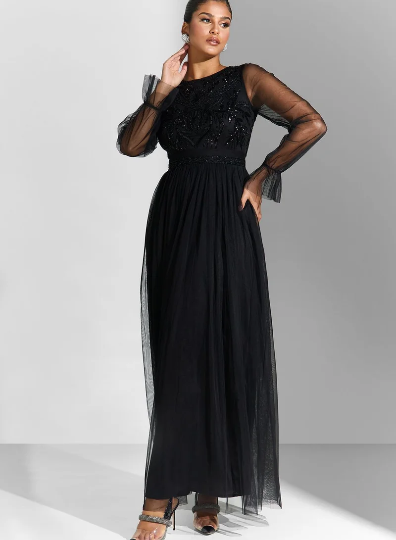 Namshi x Embellished Bodice Dress