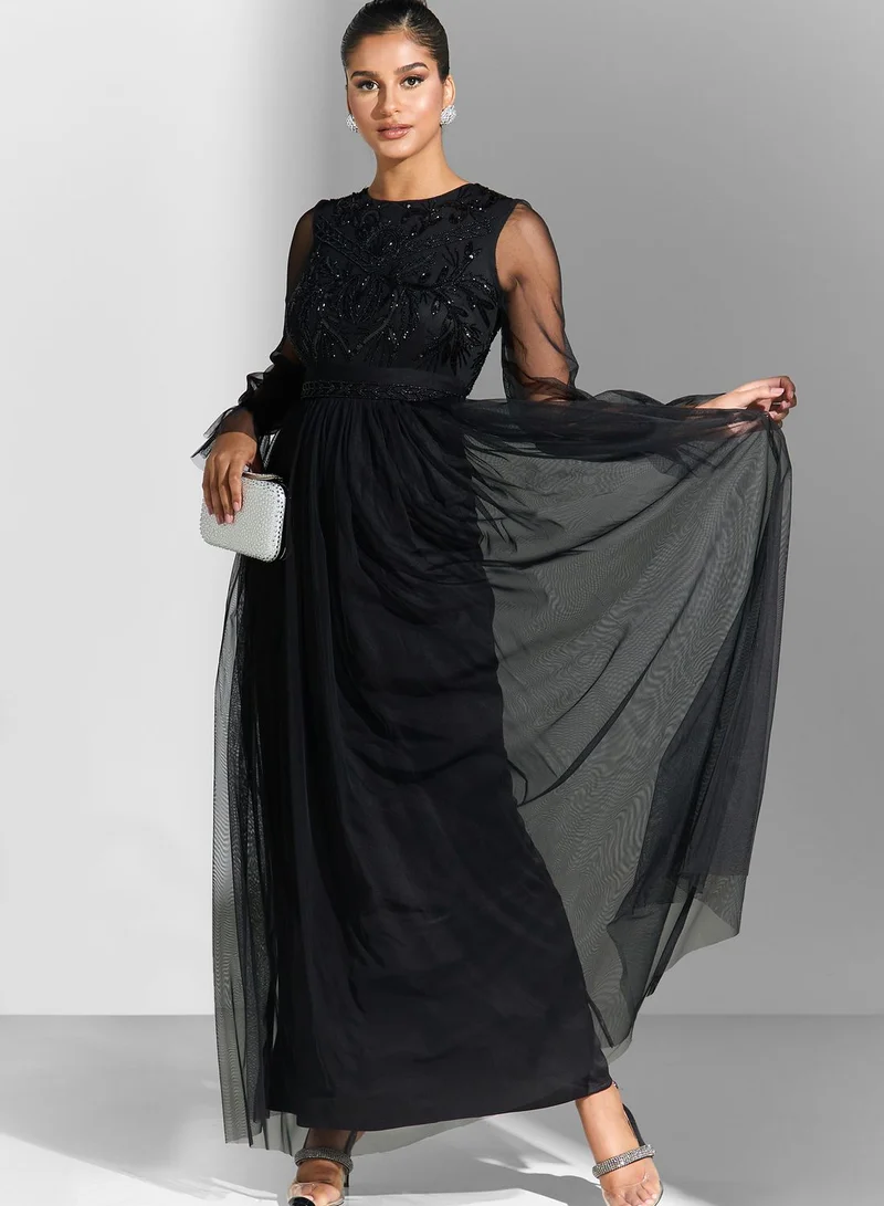 Namshi x Embellished Bodice Dress