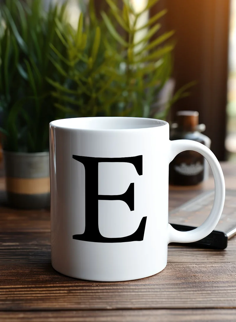 لوحة كوب سيراميك  أونصة بتصميم حرف  على الجانبين