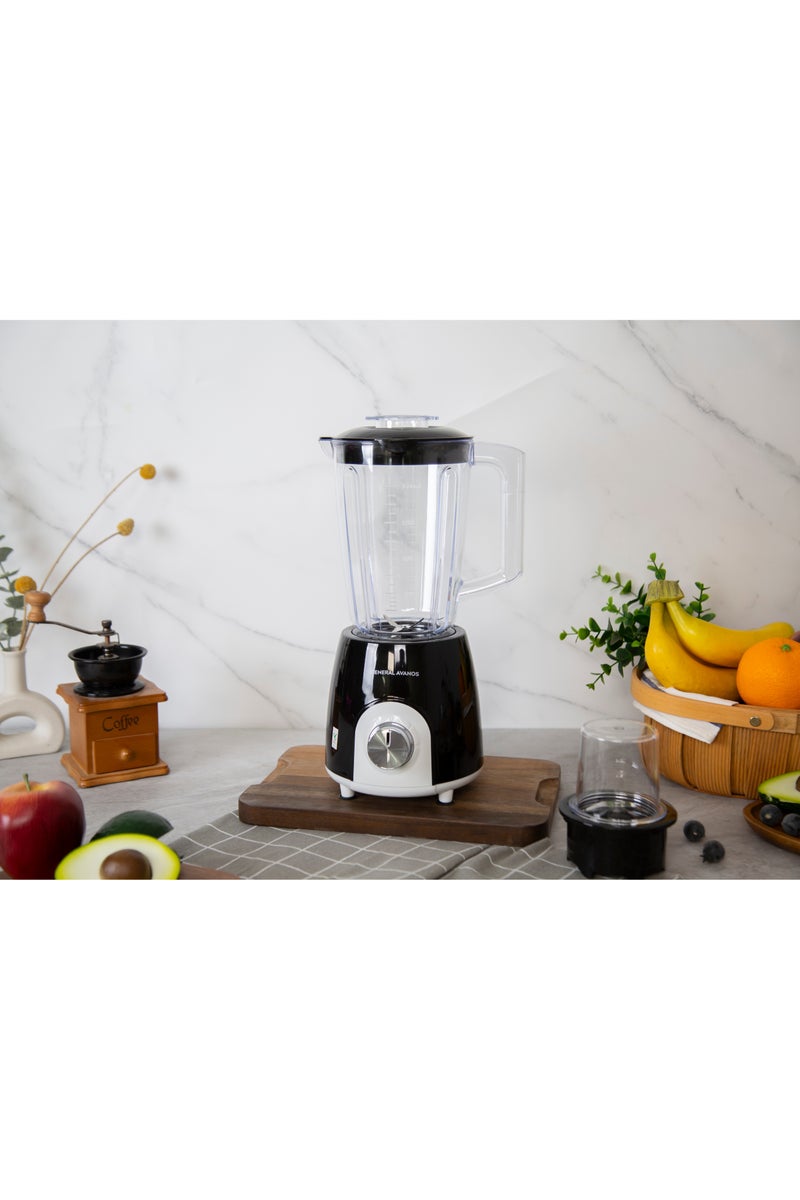 أفانوس 2 in 1 Blender with Grinder,1.6 L PS Jar, 2 Speed + Pulse, Ice Crushing Blades - Image 1