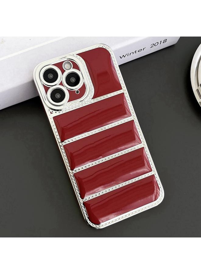 زبون جراب لهاتف iPhone 11 Pro Max بحافة فضية مطلية بالكهرباء من مادة TPU - Image 1