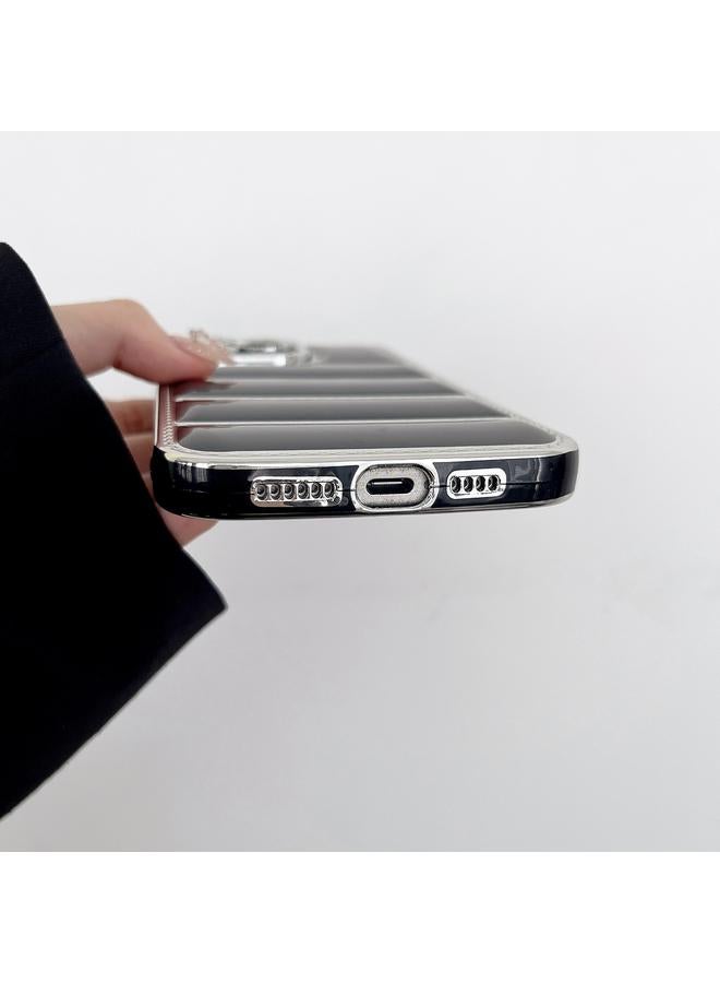 زبون جراب لهاتف iPhone 11 Pro Max بحافة فضية مطلية بالكهرباء من مادة TPU - Image 5