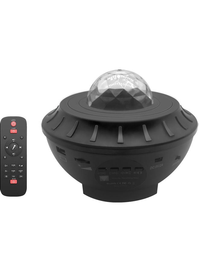 Loquat LED Star Projection Lamp With Music Starry 17 x 13.4 x 17cm Black - Image 1