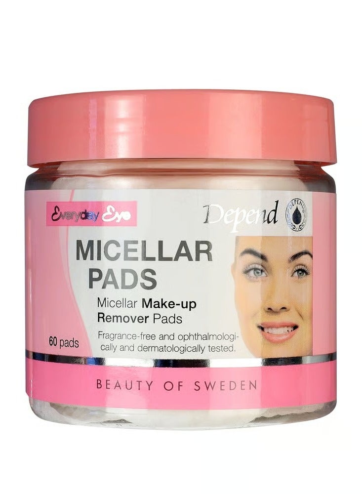 مزيل مكياج بقطن ميسيلار – 60 قطعة (رقم 9053)