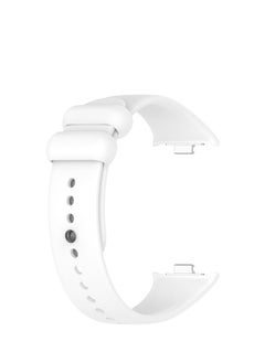 Xiaomi Mi Band 8 and Band 9 Strap Replacement Silicone Strap Band Compatible with Mi Band 9 and Mi Band 8 White
