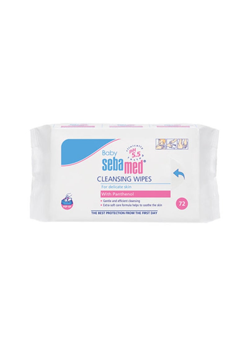 Baby Cleansing Wipes, Pack Of 72