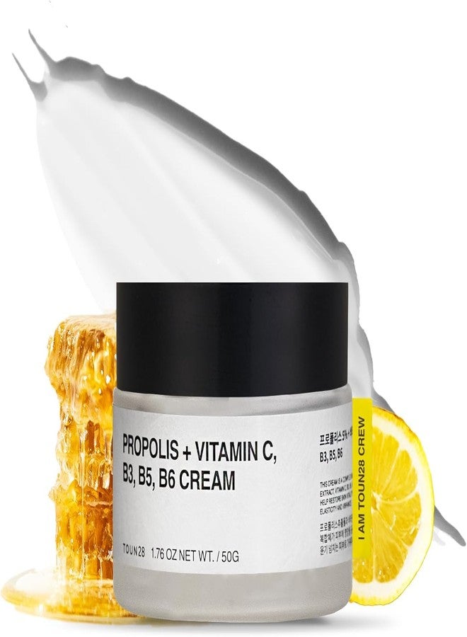TOUN28 Propolis Vitamin C & B Complex Cream 1.76 oz (50g) | Moisturize, Nourish & Strengthen Skin Barrier with Propolis Extract| Korean Skincare for Sensitive Skin - Image 1