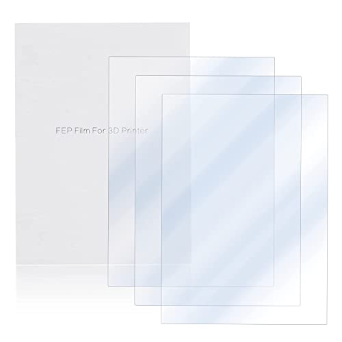 TESSERACT FEP Non Adhesive Transparent Release Film Sheet for MSLA UV Photocuring LCD 3D Printer I Jupiter I Sonic mega 8k Resin 3D Printer SLA DLP 3D Printer Accessories (Qty 1, FEP 380x235x0.15mm) - Image 1