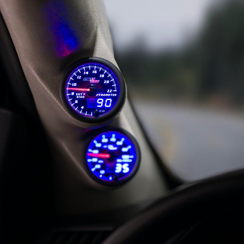 MaxTow Double Vision 2200°F Pyrometer Exhaust Gas Temperature EGT Gauge Kit - Image 2