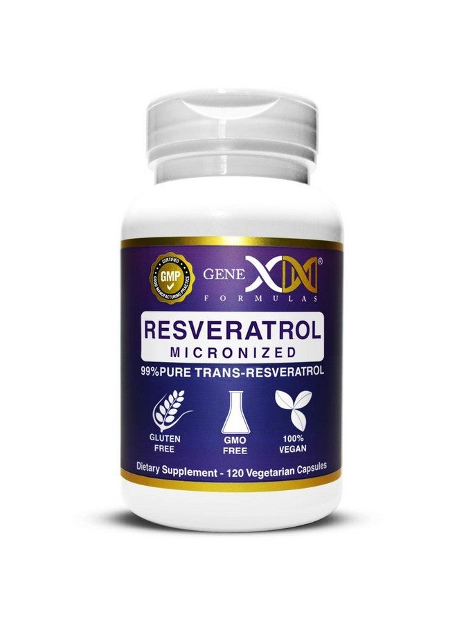 Genex Formulas Trans Resveratrol 1000mg Serving 99% Pure Micronized Pharmaceutical Grade Trans-Resveratrol + Bioperine Extract mad in a GMP & NSF Certified Facility (4X 250mg Cpasules 120ct) - Image 1