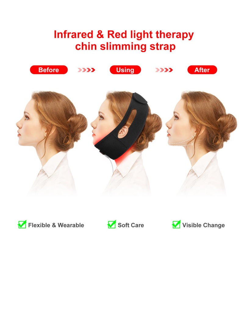 SYOSI - Red Light Therapy Belt, 660nm Red Light and 850nm Near Infrared Light Therapy Belt, for Body Shoulder Chin Neck Hand Wrist, Wearable Red Light Therapy Wrap for Men Women - Image 1