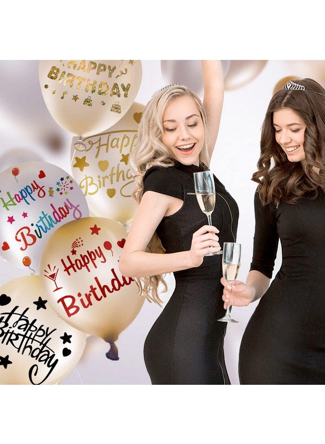 JANSONG Birthday Party Stickers，Transparent Bobo Balloon Decoration Stickers Letters Decals Balloon Glass Gift Box Decoration Stickers Mixed Color (5Pcs) - Image 5