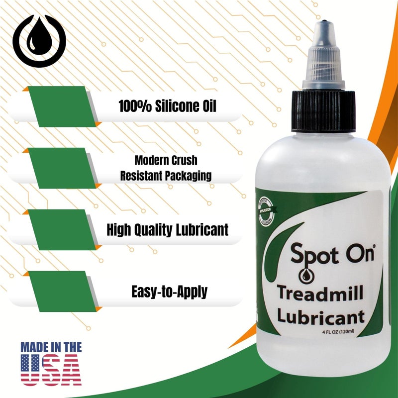 Spot-On Premium Treadmill Belt Lubricant - Made in The USA - Patented Application Tube and Precision Twist Cap - 100% Pure Silicone - Spot On - Image 2