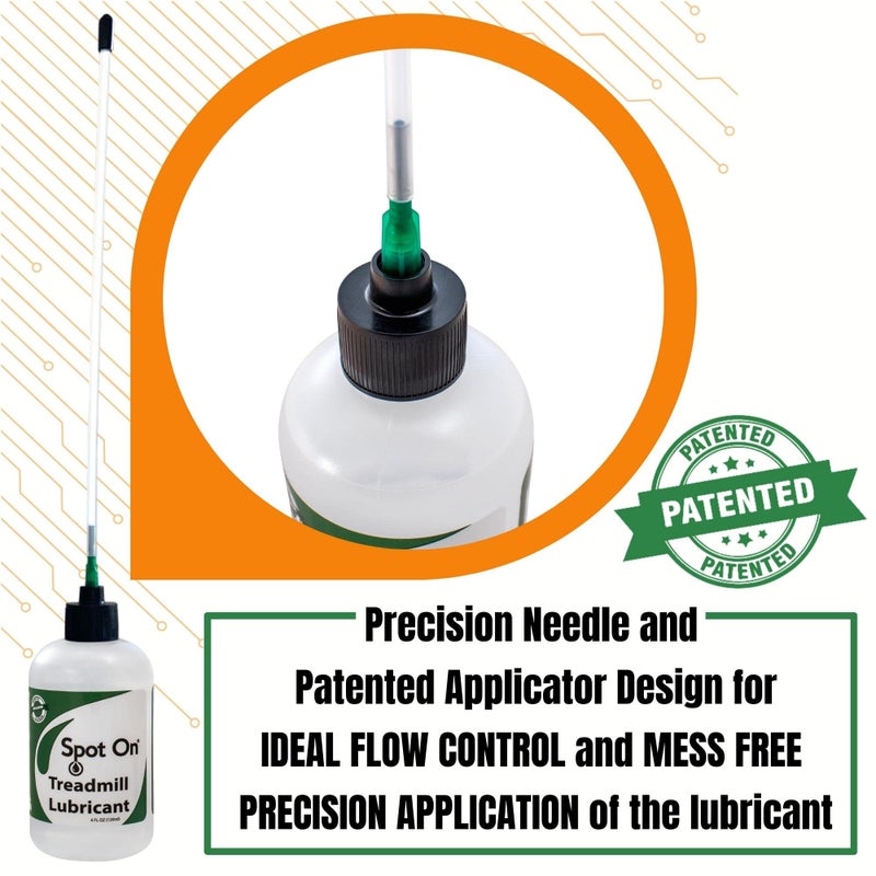 Spot-On Premium Treadmill Belt Lubricant - Made in The USA - Patented Application Tube and Precision Twist Cap - 100% Pure Silicone - Spot On - Image 3