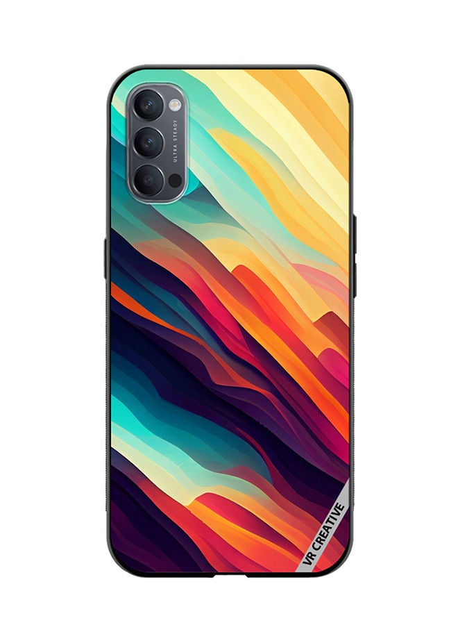 VR CREATIVE Protective Case Cover For Oppo Reno4 Pro 5G Abstract Colorful  With Gradient Patterns Design Multicolour - Image 1