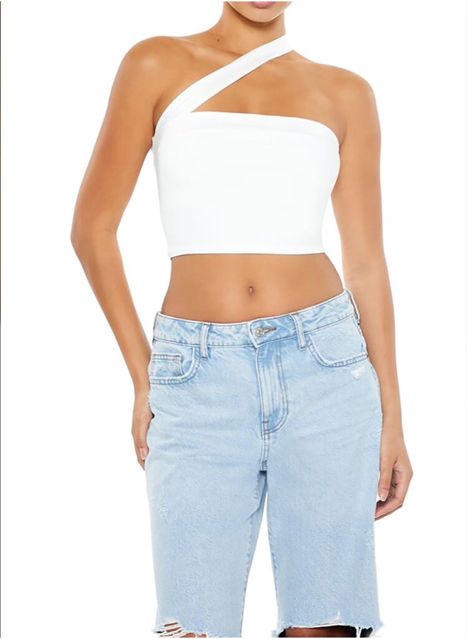 FOREVER 21 - Asymmetrical Strappy Tube Top - Image 1