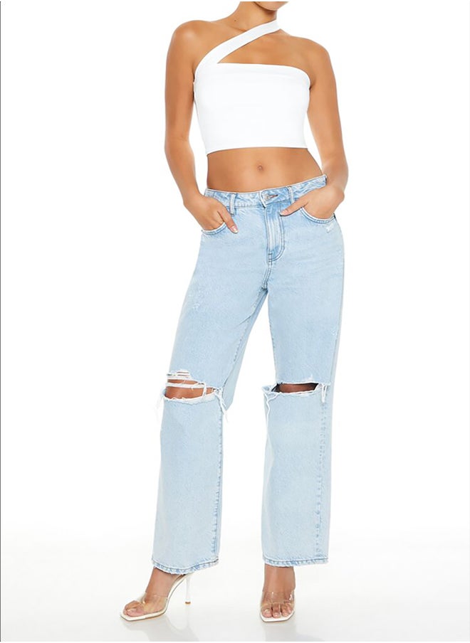 FOREVER 21 - Asymmetrical Strappy Tube Top - Image 1