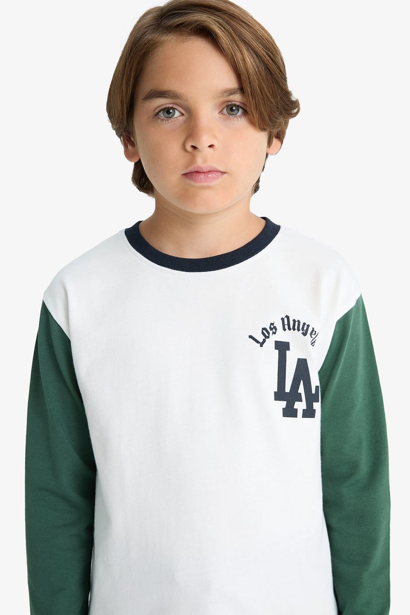 DeFacto White Boy Boy Printed T-Shirt Sweatpants 2 Piece Set Casual - Image 4