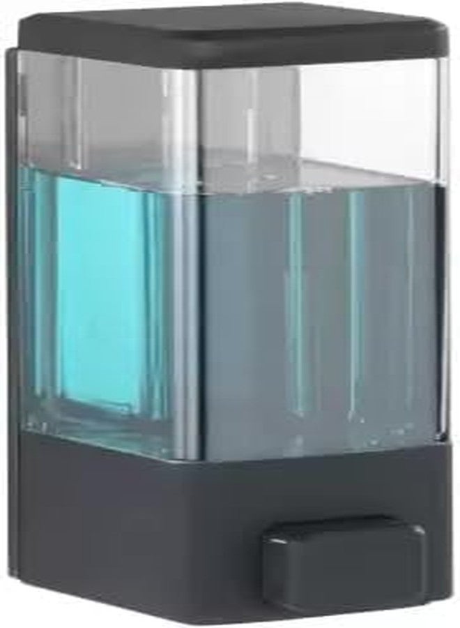 Aimko 350ml Chrome-Plated Wall-Mounted Dispenser | Multi-Use for Liquid Soap, Shampoo, Conditioner, Hand Wash Gel & Foam | ABS Plastic, Leak-Proof, Refillable – Ideal for Bathrooms (Black) - Image 1