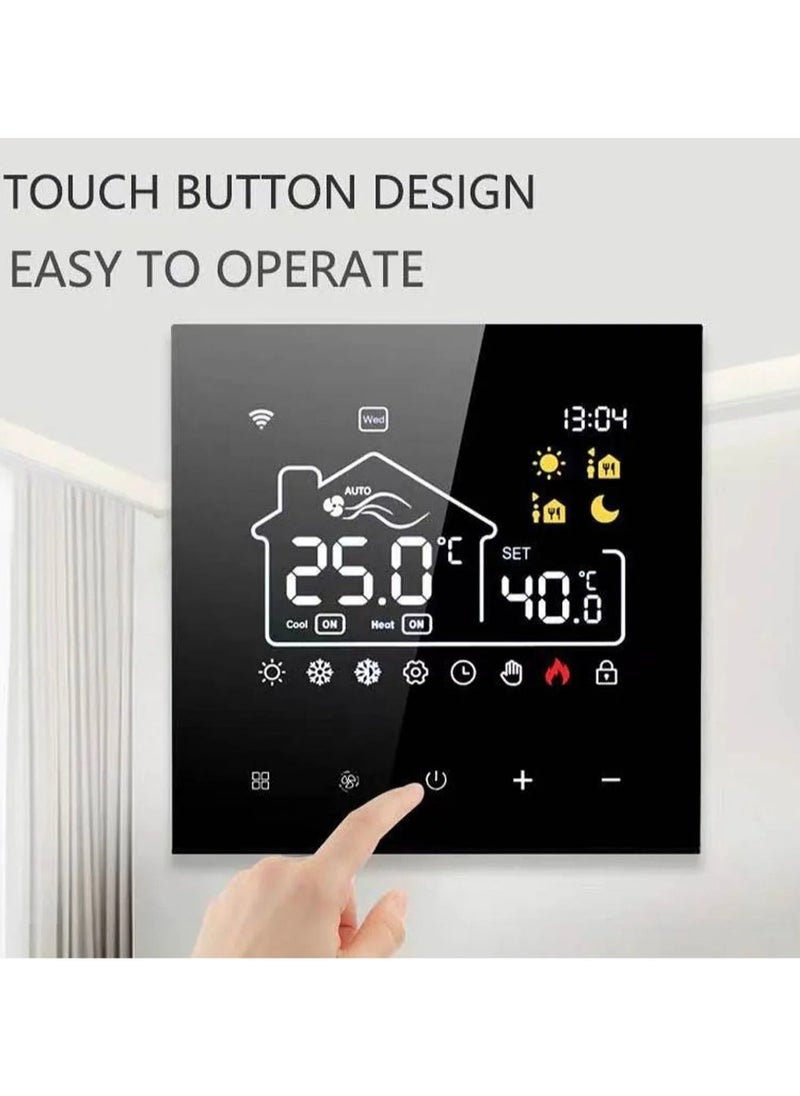 TUYA - Tuya WiFi Indoor Central Air Conditioning Thermostat Floor Heating All-in-One Temperature Regulator Digital Display Intelligent Thermostat Mobile phone APP Control - Image 1
