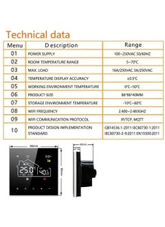 TUYA Tuya WiFi Indoor Central Air Conditioning Thermostat Floor Heating All-in-One Temperature Regulator Digital Display Intelligent Thermostat Mobile phone APP Control  - Image 3