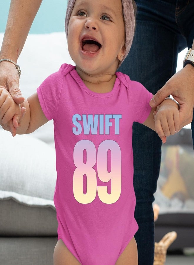 The Pxv One-Piece Lover Era Swift 89 6 Months Raspberry Romper - Image 2