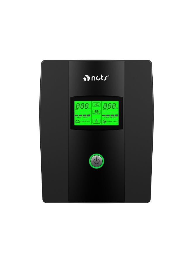 NCTS Line Interactive UPS NCTS QSTROM SERIES 2000VA Voltage Input 220V Buck Up AVR Voltage Stabilization Fast Transfer Reliable Buck Up for Home & Office Equipment - Image 1