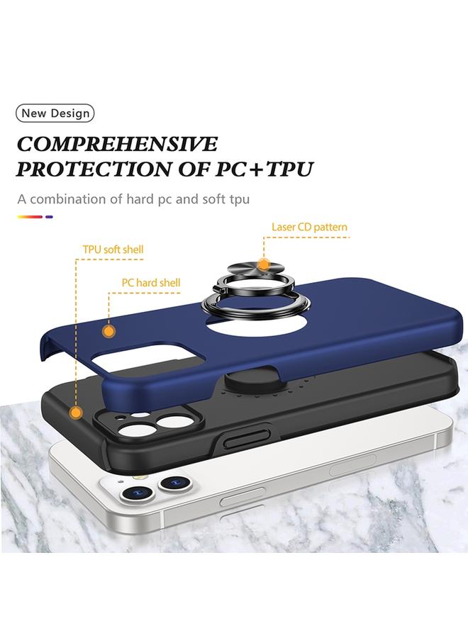 Zaboon Case For iPhone 12 mini Magnetic Ring Kickstand Shockproof Phone Case - Image 4